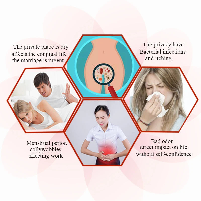 50pcs Chinese Herbal Gynecological Pads Medicine Tampons Vaginal Infection Silver-ion Gynecol Cure Care Medicated Sanitary Pads