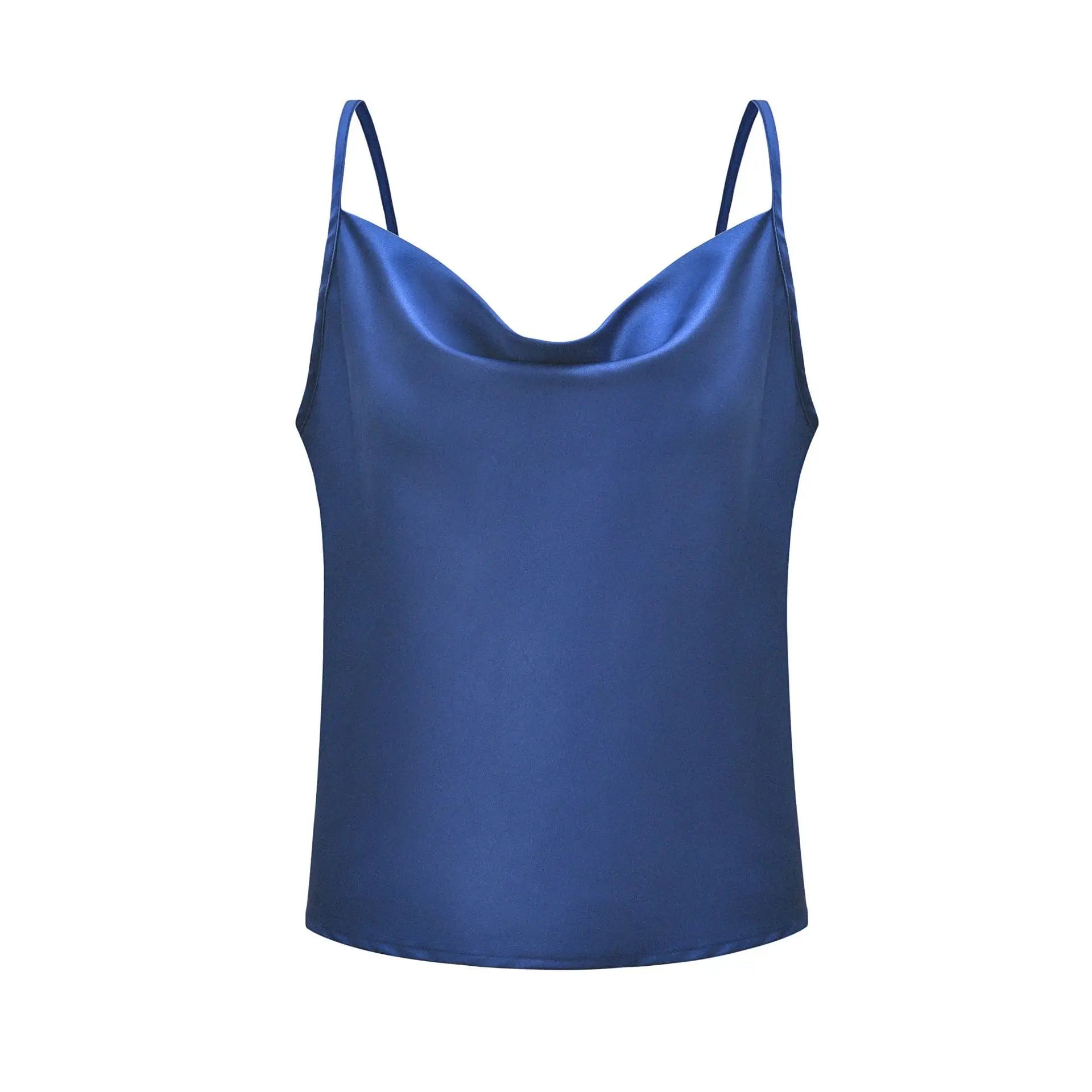 2026 White Women Silk-Like Satin Tops Stye New Collect Summer Sexy Tank For Ladies Strappy Camisole T-Shirts Grunge Femme Clothe