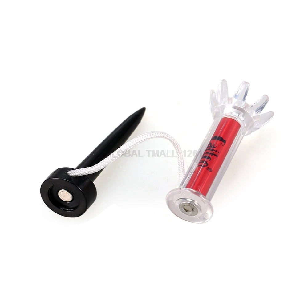 5PCS Golf Tees Plastic Magnetic Golf Accessories Golf ball Tee Golf Training Step Down Golf Ball Holder 79mm/90mm