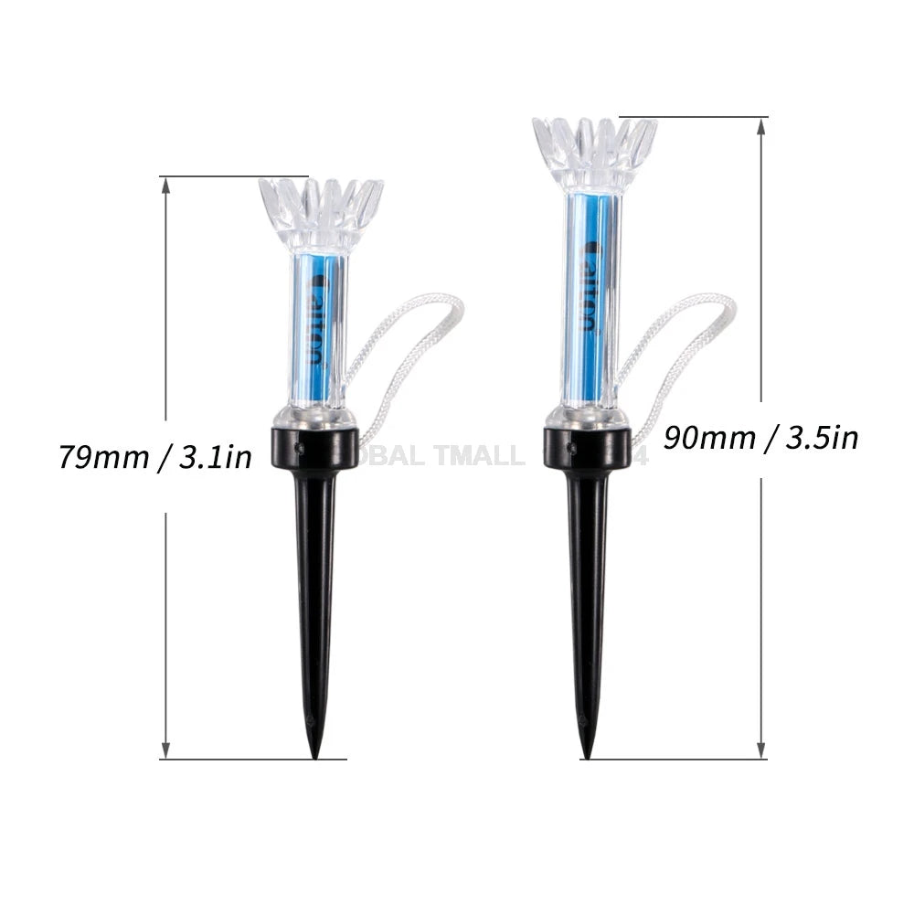 5PCS Golf Tees Plastic Magnetic Golf Accessories Golf ball Tee Golf Training Step Down Golf Ball Holder 79mm/90mm