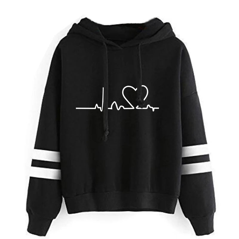 Womens Tracksuit Casual Stripe Versatile Sweatshirt Black Sweatpants Loose Print High Quality Outfits Single Piece Hoodies Pants