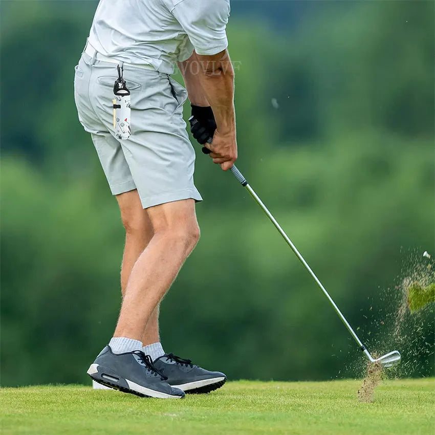 1pc Golf Ball Bag with Hanging Clip Buckle for 3 Golf Balls Golf Ball Storage Bag Portable Golf Tee Bag Golf Accessories