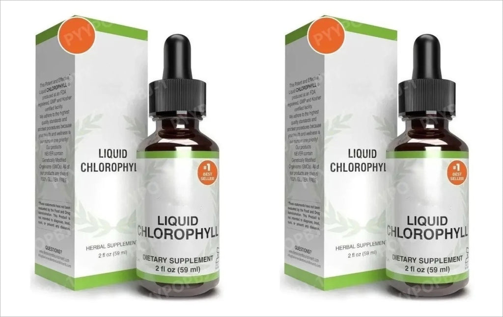 Nourishment Chlorophyll Supplement Detox Immune Support Internal Deodorizer Liquid Drops Natural Mint Flavor 59ml