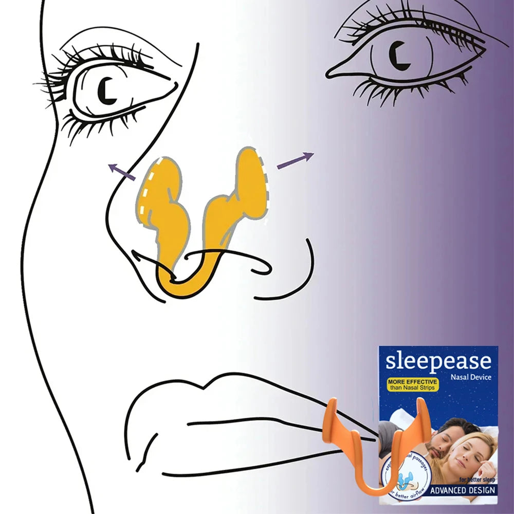 2Pcs/Box Anti Snore Apnea Nose Clip Anti-Snoring Breathe Aid Stop Snore Device Sleeping Aid Equipment Stop Snoring Sleep Aid