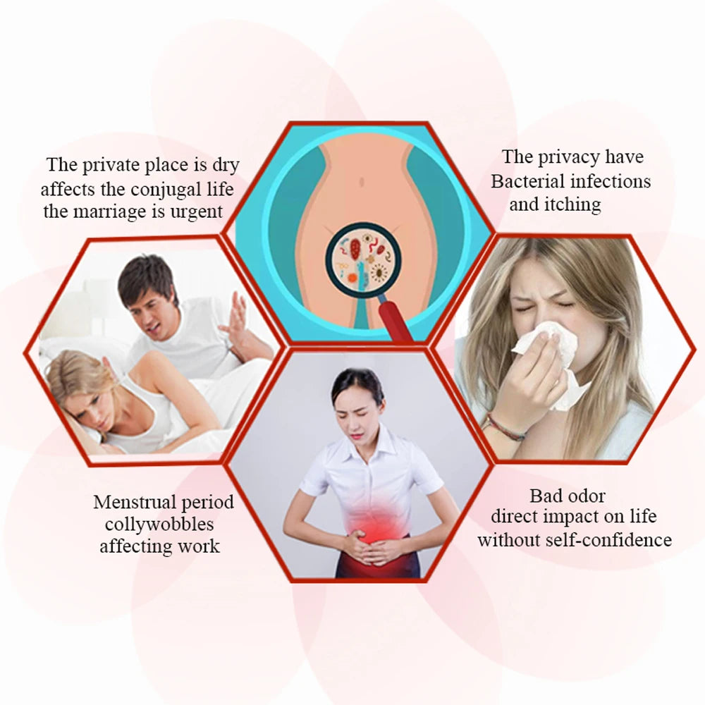 50pcs Chinese Herbal Gynecological Pads Medicine Tampons Vaginal Infection Silver-ion Gynecol Cure Care Medicated Sanitary Pads