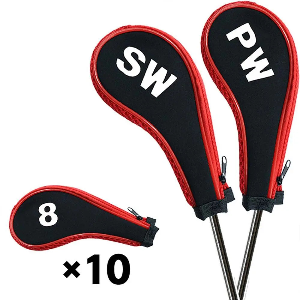 Cover Golf Putter Accessories Zipper Golf Iron Covers Set Golf Club Cover Golf Headcovers Golf Head Cover Golf Iron Headcover