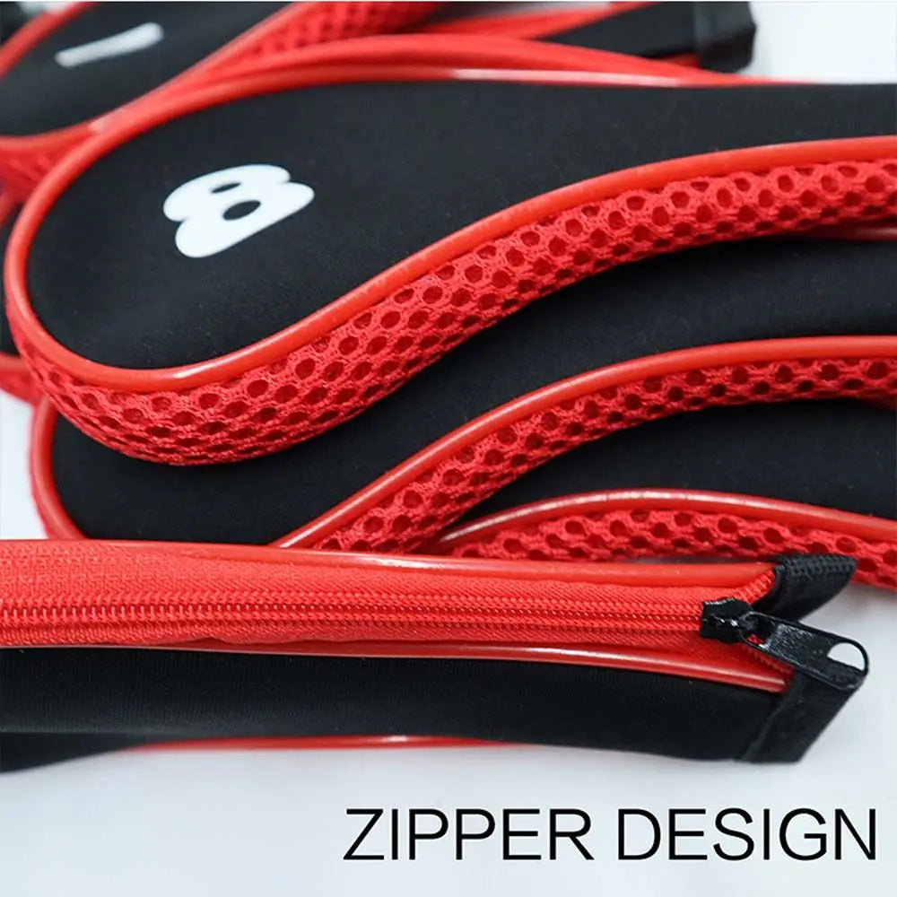 Cover Golf Putter Accessories Zipper Golf Iron Covers Set Golf Club Cover Golf Headcovers Golf Head Cover Golf Iron Headcover