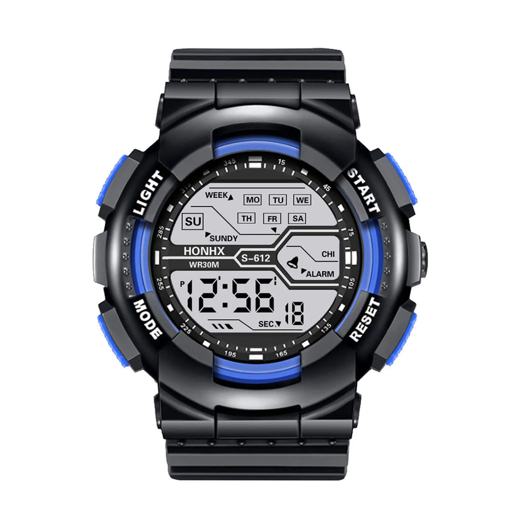 A Variety Of Styles Of Cool Sports Electronic Watches With Four Buttons