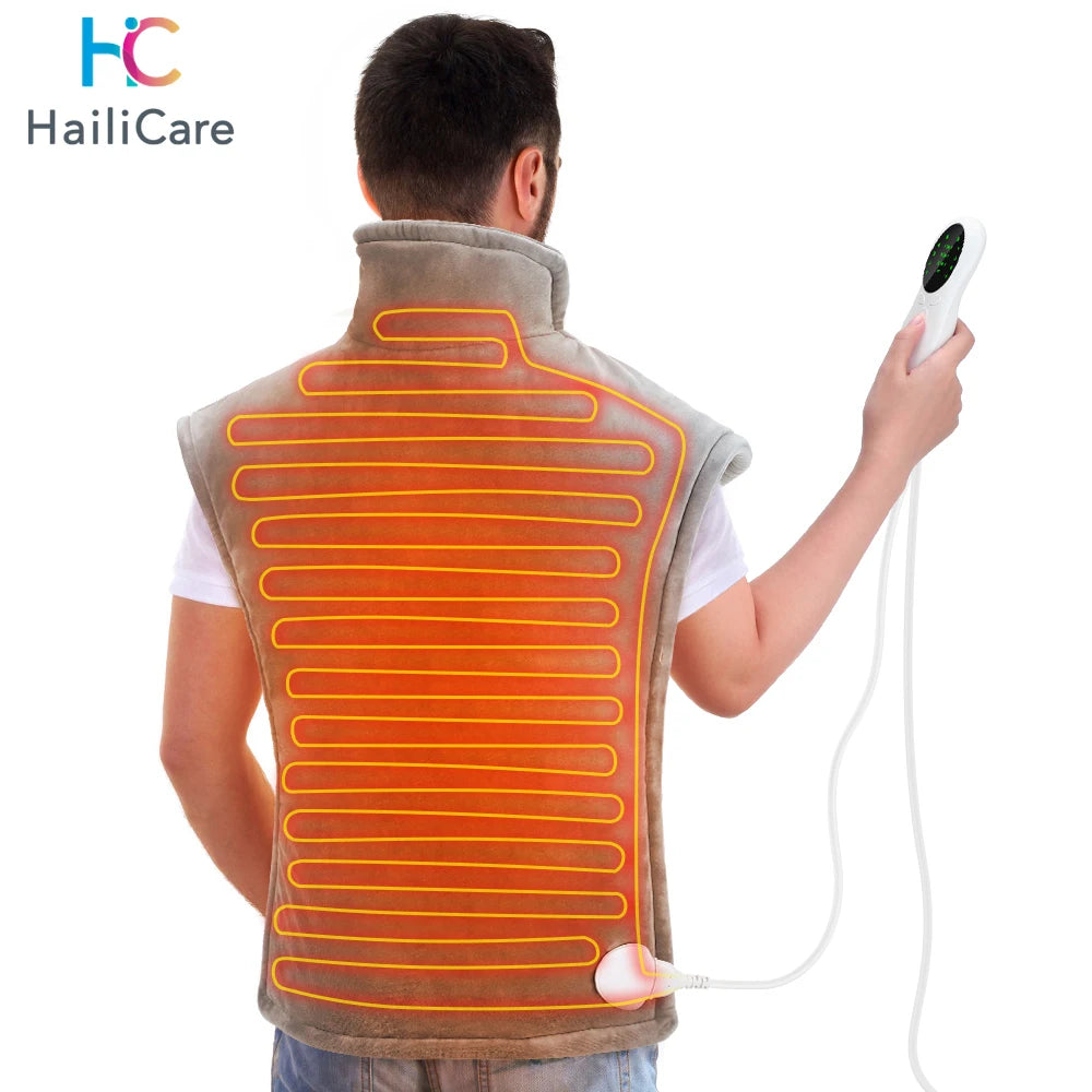 Electric Heating Pad Back Pain Relief Neck Shoulders Heat Pad Winter Heater Timed Temperature Control Heating Blanket Mat Gifts