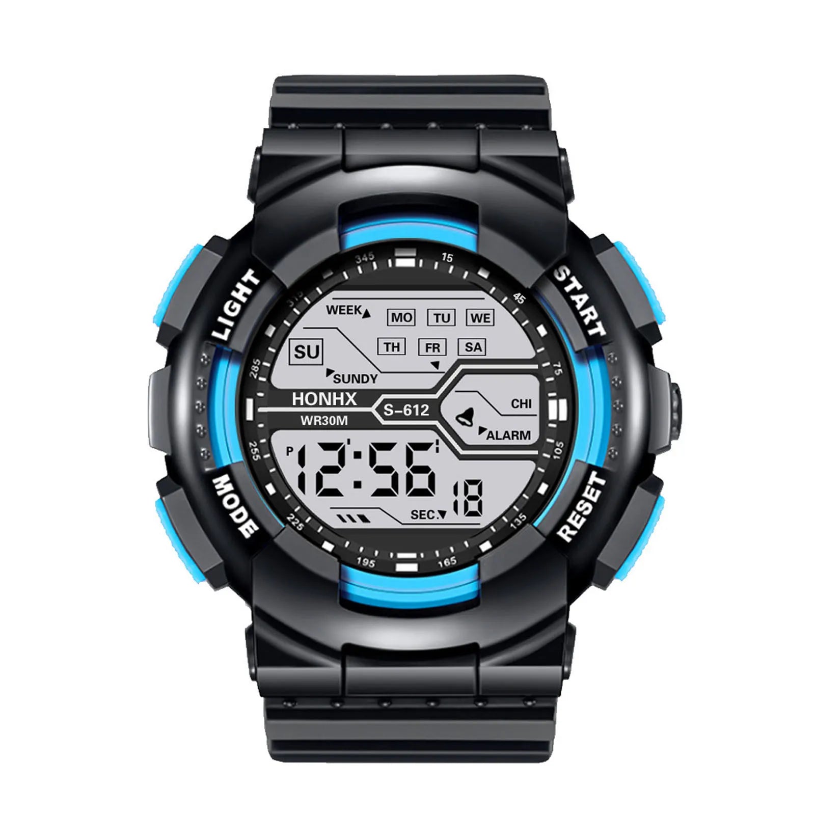 A Variety Of Styles Of Cool Sports Electronic Watches With Four Buttons