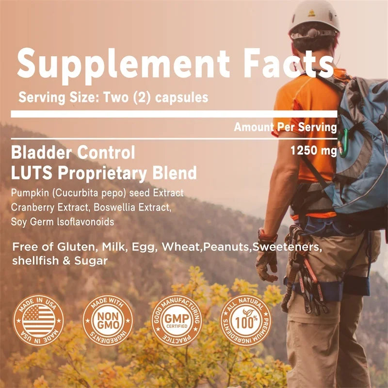 Bladder Control Supplement - Promotes Metabolism,Supports Urinary Tract Health,Reduce Urinary Frequency and Urgency