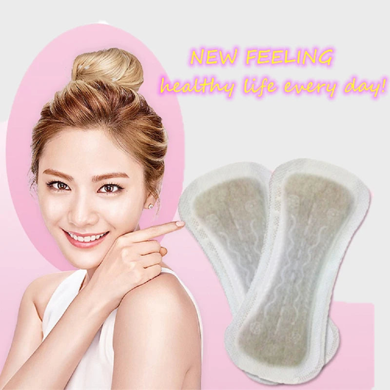 50pcs Chinese Herbal Gynecological Pads Medicine Tampons Vaginal Infection Silver-ion Gynecol Cure Care Medicated Sanitary Pads