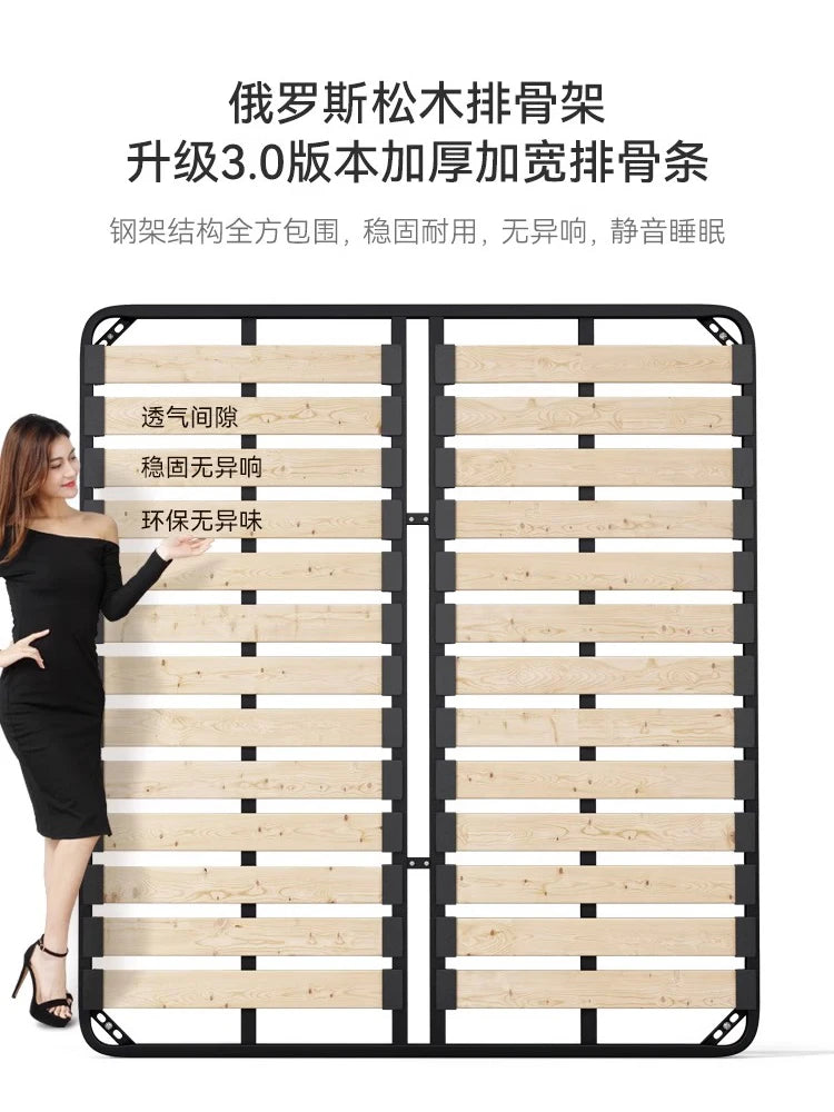 Europian Modern Bed Aesthetic Unique Sleeping Double Bed Children 180x200 Cama De Lujo Para Dormitorio House Accessories