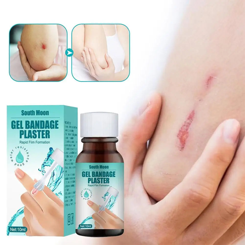 Liquid Band-Aid Waterproof Wound Healing Gel Disinfecting Adhesive Patch Wound FastHealing Gel Bandage Hemostatic Liquid 10ml