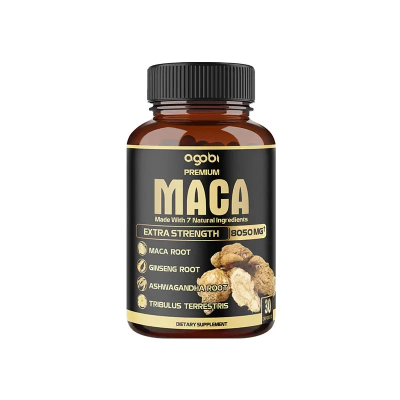 Balincer Men's Black Maca Supplement - Ginseng Supplement for Health, Energy and Endurance, Muscle Mass