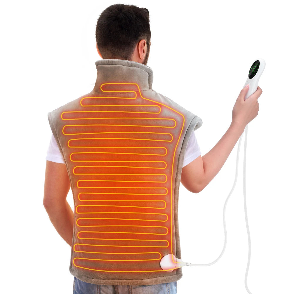 Electric Heating Pad Back Pain Relief Neck Shoulders Heat Pad Winter Heater Timed Temperature Control Heating Blanket Mat Gifts