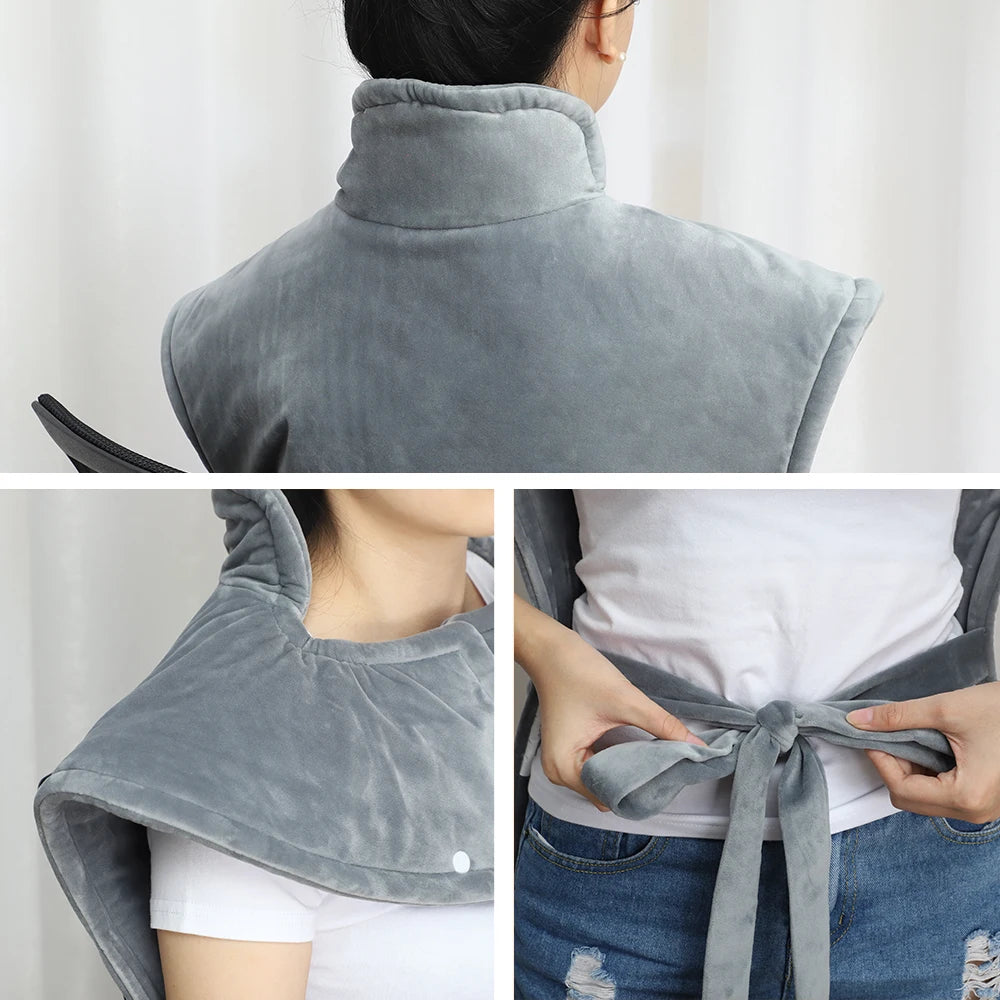 Electric Heating Pad Back Pain Relief Neck Shoulders Heat Pad Winter Heater Timed Temperature Control Heating Blanket Mat Gifts