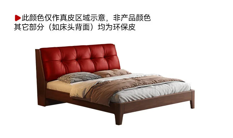 Black Headboard Double Bed Aesthetic Frame Full Wooden Luxury Modern Double Beds Floor Adult Queen Size Bedroom Furniture Sets