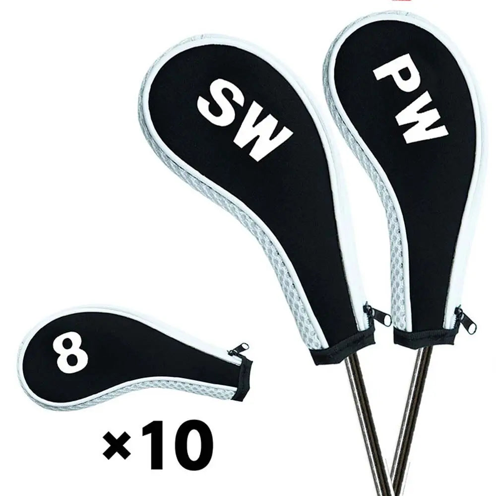 Cover Golf Putter Accessories Zipper Golf Iron Covers Set Golf Club Cover Golf Headcovers Golf Head Cover Golf Iron Headcover