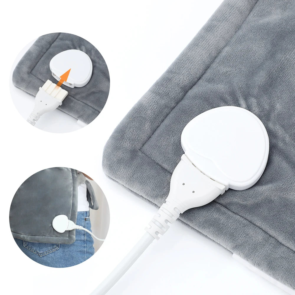Electric Heating Pad Back Pain Relief Neck Shoulders Heat Pad Winter Heater Timed Temperature Control Heating Blanket Mat Gifts