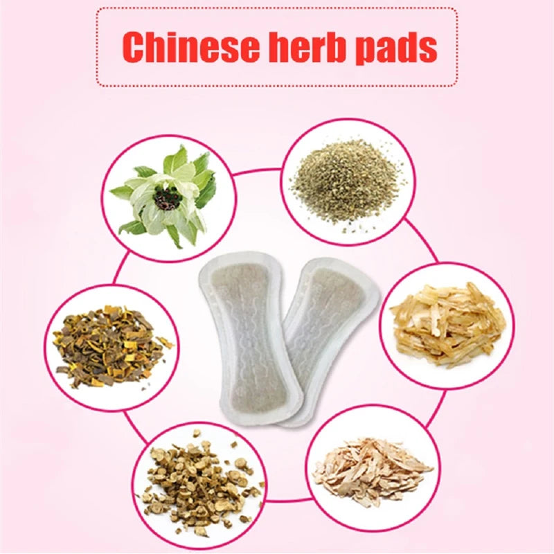50pcs Chinese Herbal Gynecological Pads Medicine Tampons Vaginal Infection Silver-ion Gynecol Cure Care Medicated Sanitary Pads