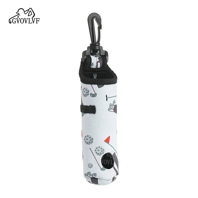 1pc Golf Ball Bag with Hanging Clip Buckle for 3 Golf Balls Golf Ball Storage Bag Portable Golf Tee Bag Golf Accessories