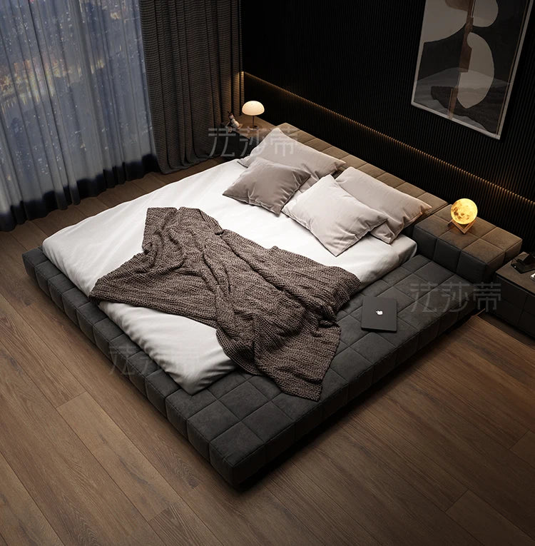 Europian Modern Bed Aesthetic Unique Sleeping Double Bed Children 180x200 Cama De Lujo Para Dormitorio House Accessories