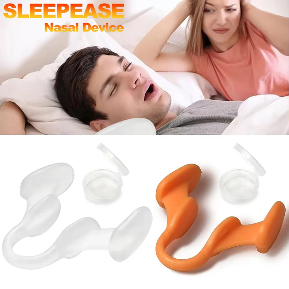 2Pcs/Box Anti Snore Apnea Nose Clip Anti-Snoring Breathe Aid Stop Snore Device Sleeping Aid Equipment Stop Snoring Sleep Aid