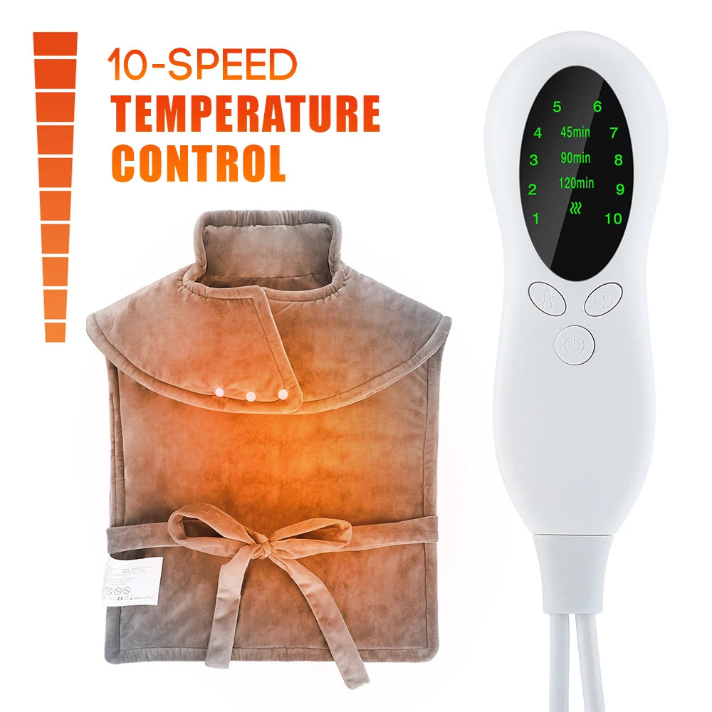 Electric Heating Pad Back Pain Relief Neck Shoulders Heat Pad Winter Heater Timed Temperature Control Heating Blanket Mat Gifts