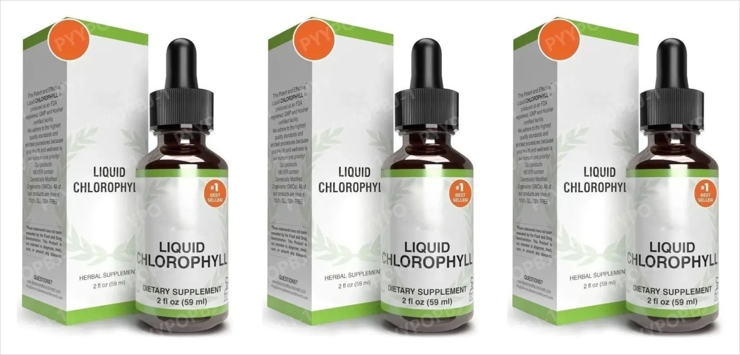 Nourishment Chlorophyll Supplement Detox Immune Support Internal Deodorizer Liquid Drops Natural Mint Flavor 59ml